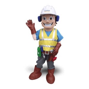 Builder Mascot Costume - ideal for the Construction Industry