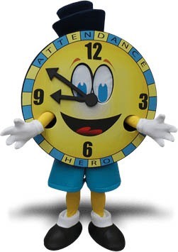 Clock Mascot Costumes - School Attendance