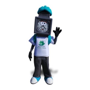 Westport's Timmy - Clock Mascot Costume