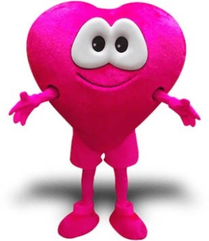 Heart Mascot Costume