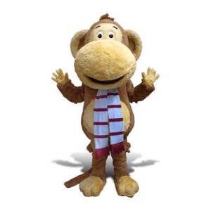 Monkey Mascot Costume - Oli promotes sign language