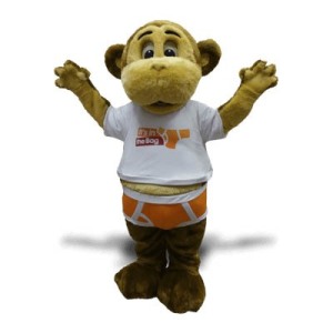 Monkey Mascot Costume - underwear model!