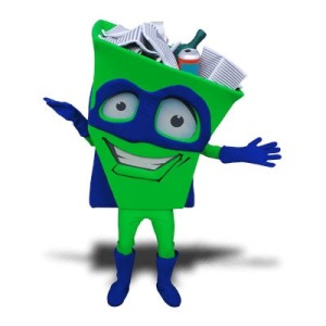 Bin Mascot Costumes - Recycling