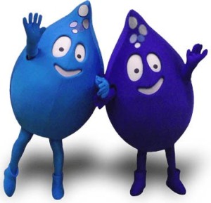 Water Drop Mascots - Drip 'n' Drop